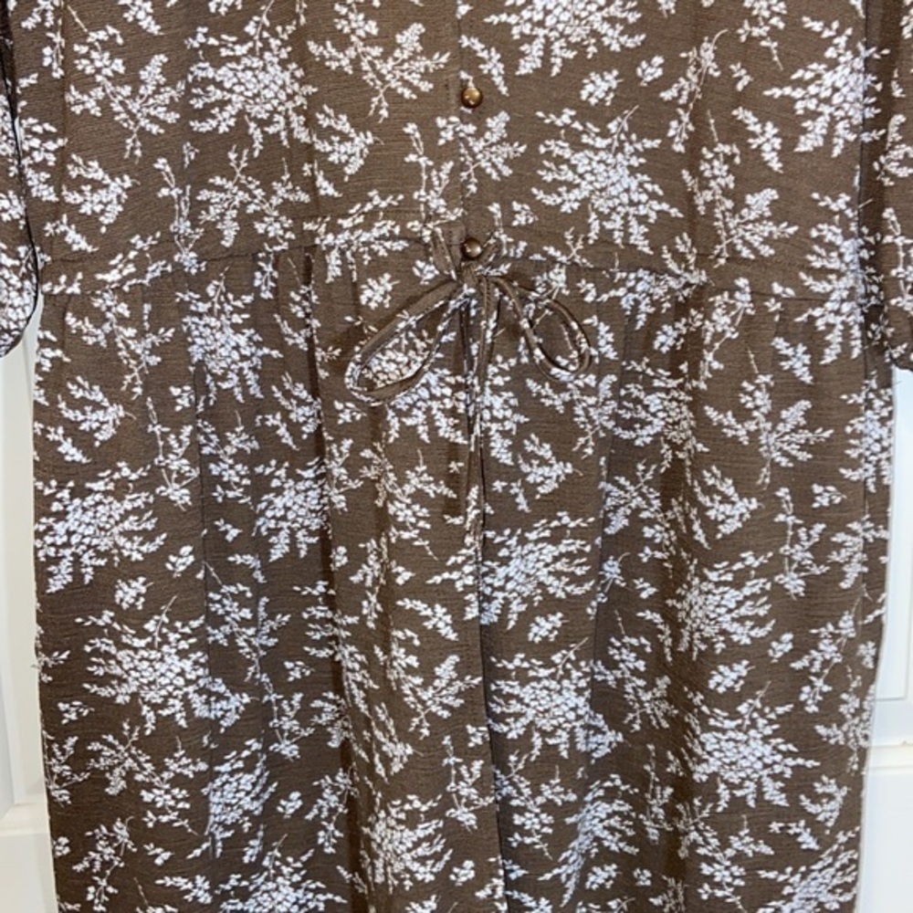 Chocol Raffin • Women’s 3/4 sleeve floral Robe • OSFM - Picture 7 of 11